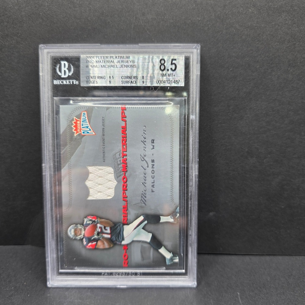 Fleer Platinum Jersey Card Michael Jenkins 2004‎ BGS 8.5 /250 Relic